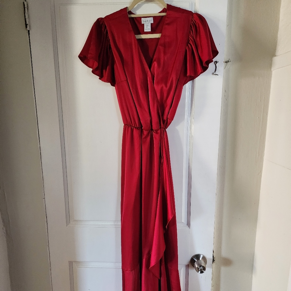 Nicole Miller Maxi dress, red, size 2